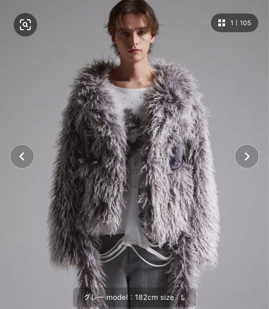 ✨早い者勝ち✨GRANCY ファーボアライダースジャケット