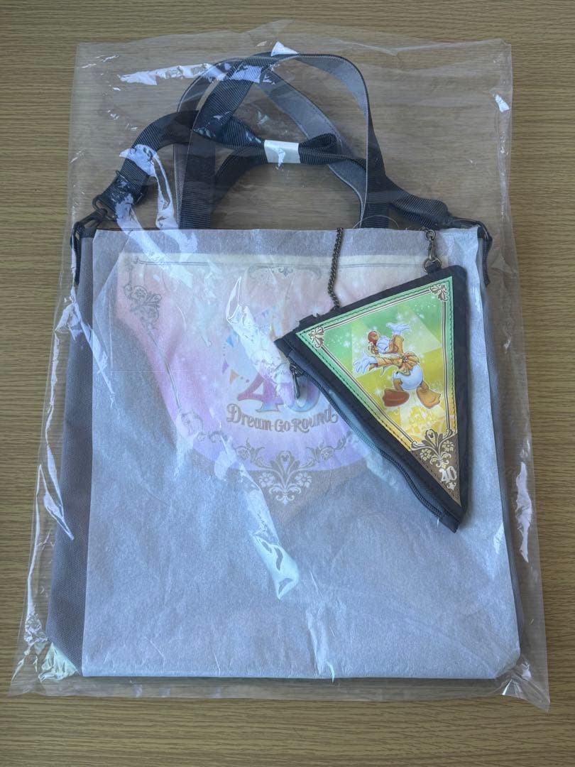 ディズニー　ドナルド　40周年　ガーランド　ショルダー　バッグ　タペストリー