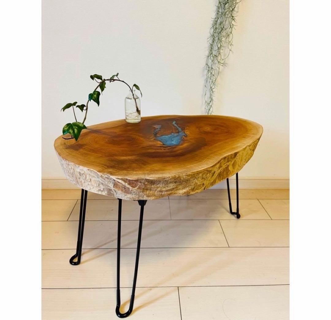 レジンテーブル　サイドテーブル　コーヒーテーブル　ソファテーブル