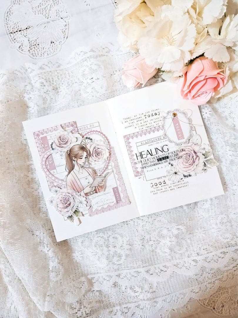 コラージュ素材　紙もの　素材紙　【2485】