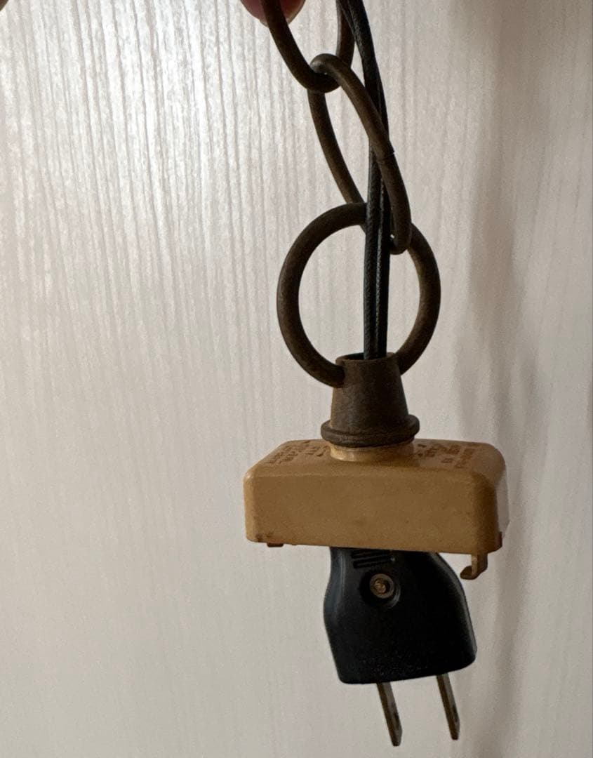 ビンテージ☆ステンドグラスの天井吊り下げランプ