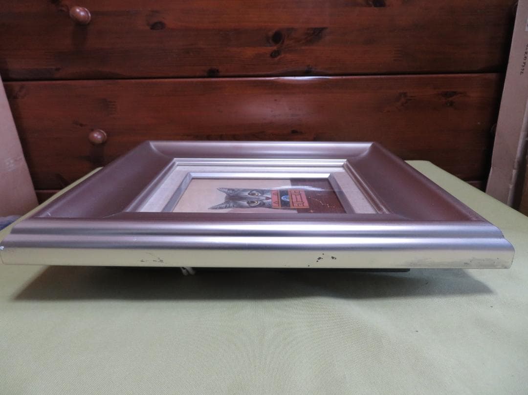 ◆　岡雅明　「星の宝箱」　油彩　F0号 一枚の繪　◆