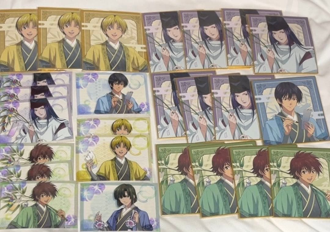 ヒカルの碁　小畑健　花鳥風月　塔矢アキラ　ヒカル　佐為　缶バッジ　くじ　歌絵巻