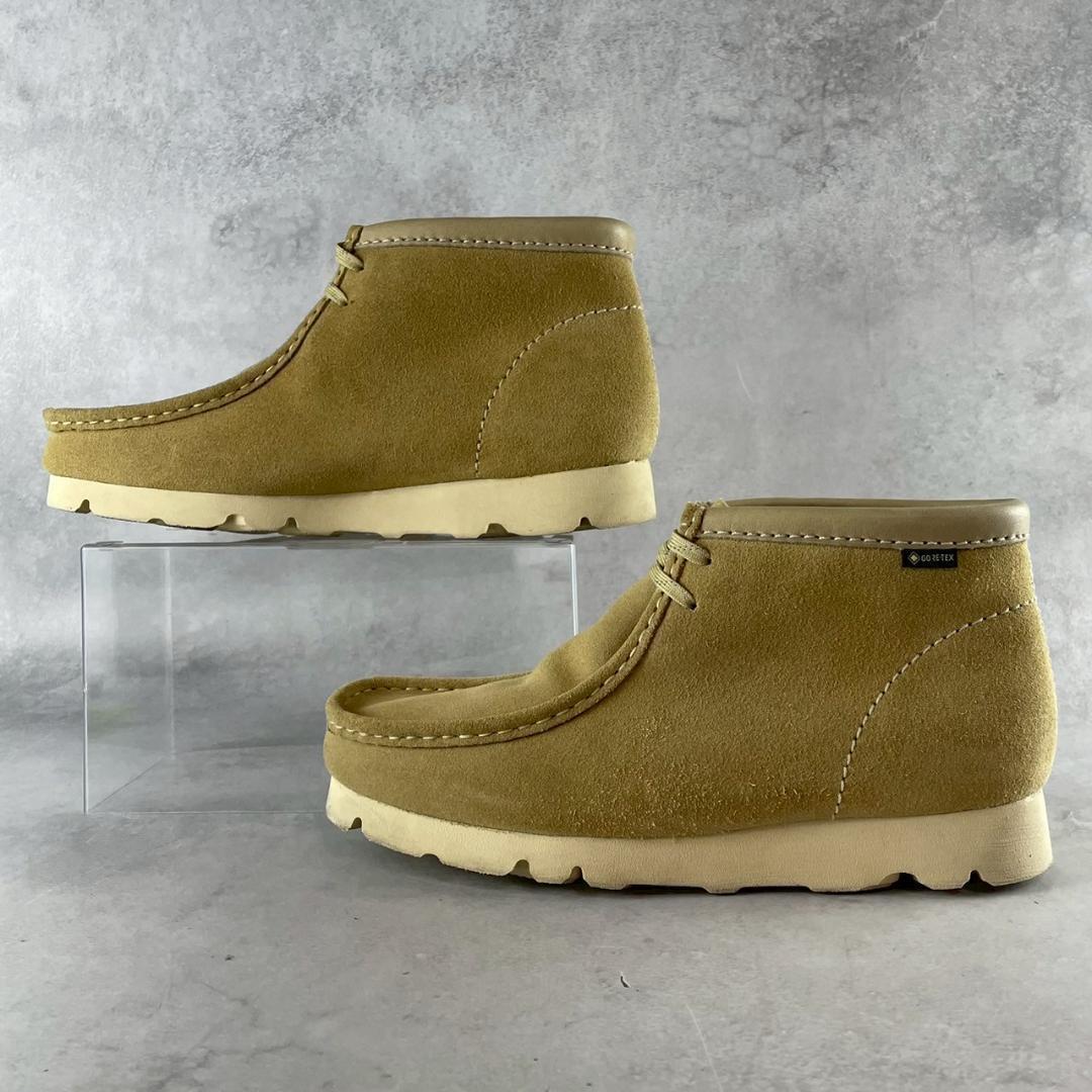 美品　クラークス　GTX ワラビーブーツ　ゴアテックス　メープルスエード　 26