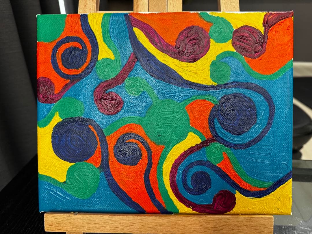 抽象油彩画 小型