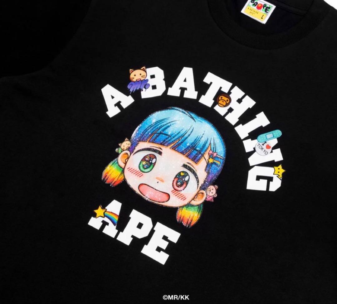 【 BAPE X MR. 】COLLEGE RELAXED FIT TEE