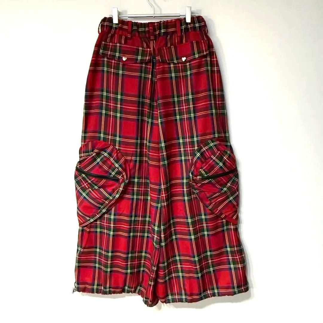 HEIHEI ハートポケットカーゴパンツ 大橋和也MV着用モデル 赤チェック