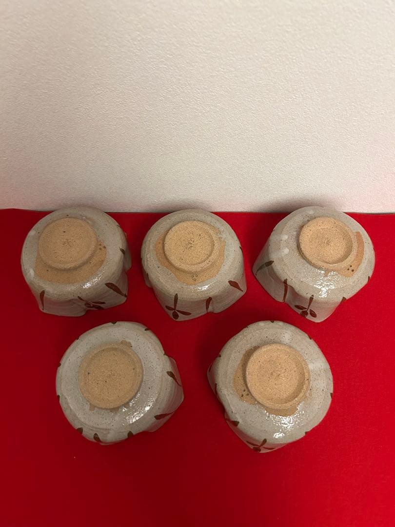 13代太郎右衛門作　絵唐津　五客