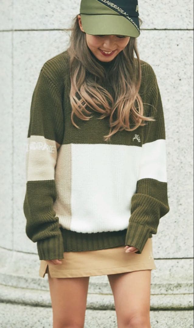 エースアンドレア　オーバーニット　ゴルフウェア