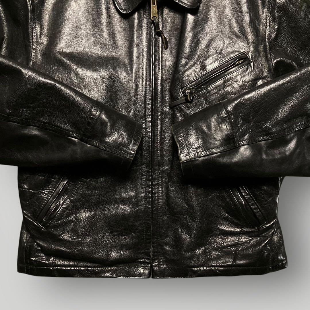 STEWARTスチュワート シングルライダース バッファローXLブラック黒 茶芯