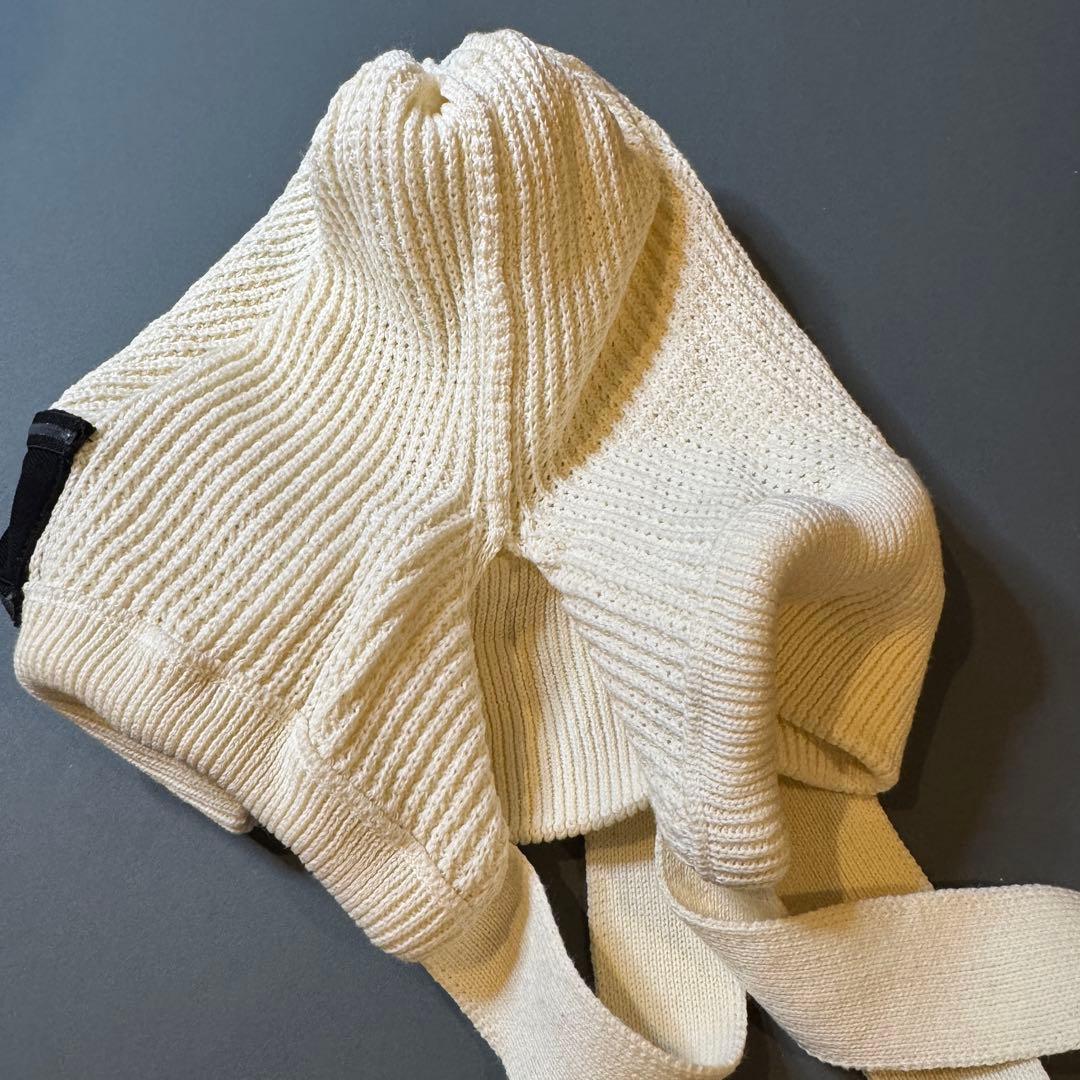 BAREN ニット帽 ボンネット モカ ホワイト 2色 セット