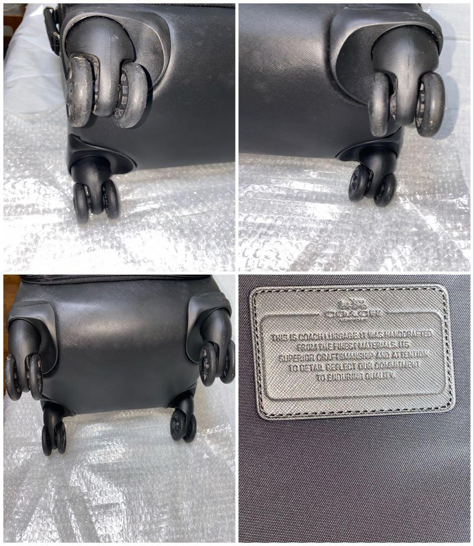 美品　COACH コーチ 2輪 黒キャリーケース　スーツケース