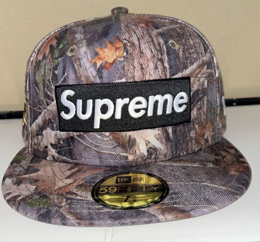 Supreme 迷彩 Box Logo New Era 7 1/8希少サイズ