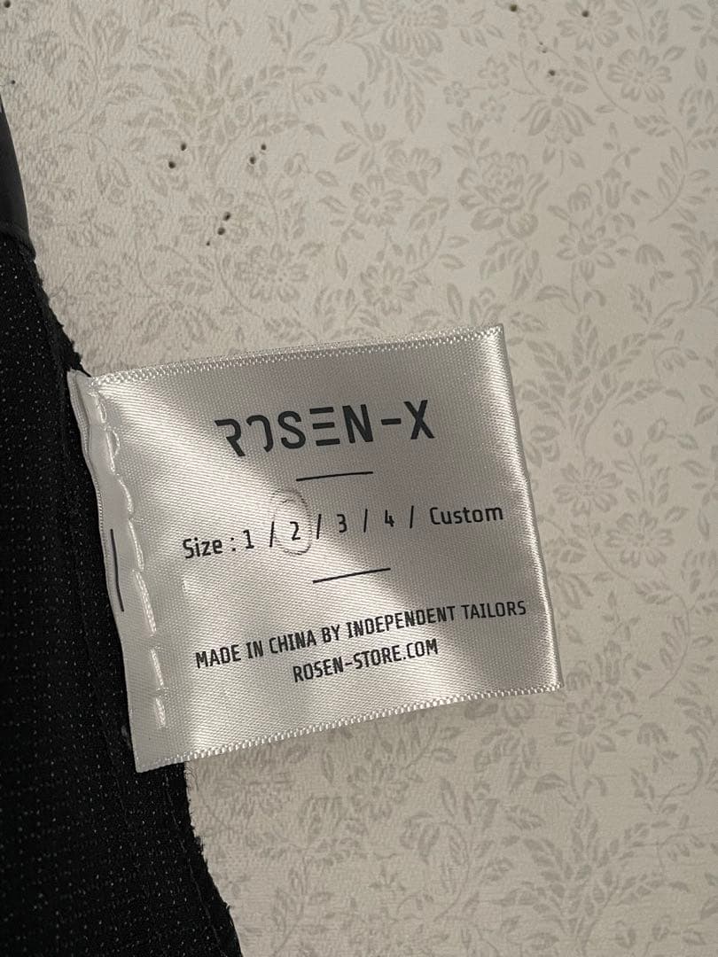 ROSEN-X ローゼンX はかま風パンツ　ユニセックス　サイドスリット　黒