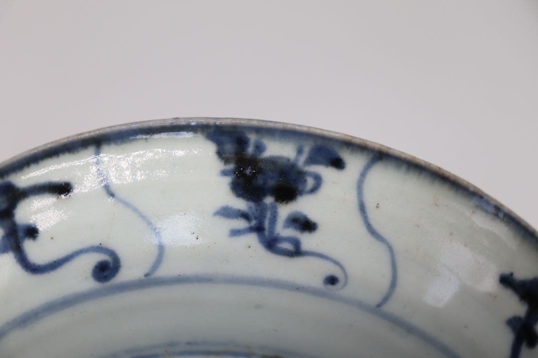 中国　清時代　染付大皿5点　アンティーク　送料込み0122