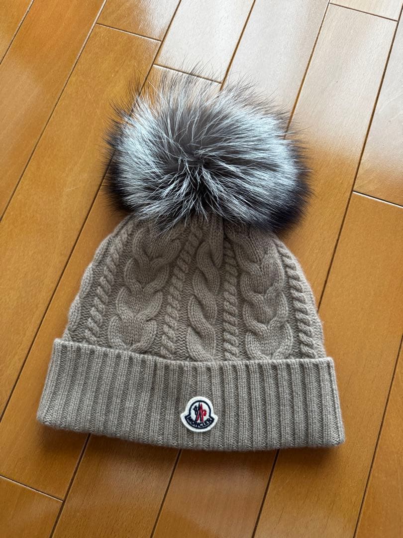 Moncler ケーブル編み ニット帽