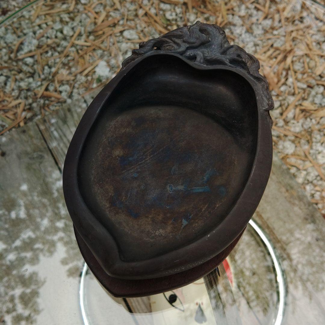 中国　書道具　桃硯