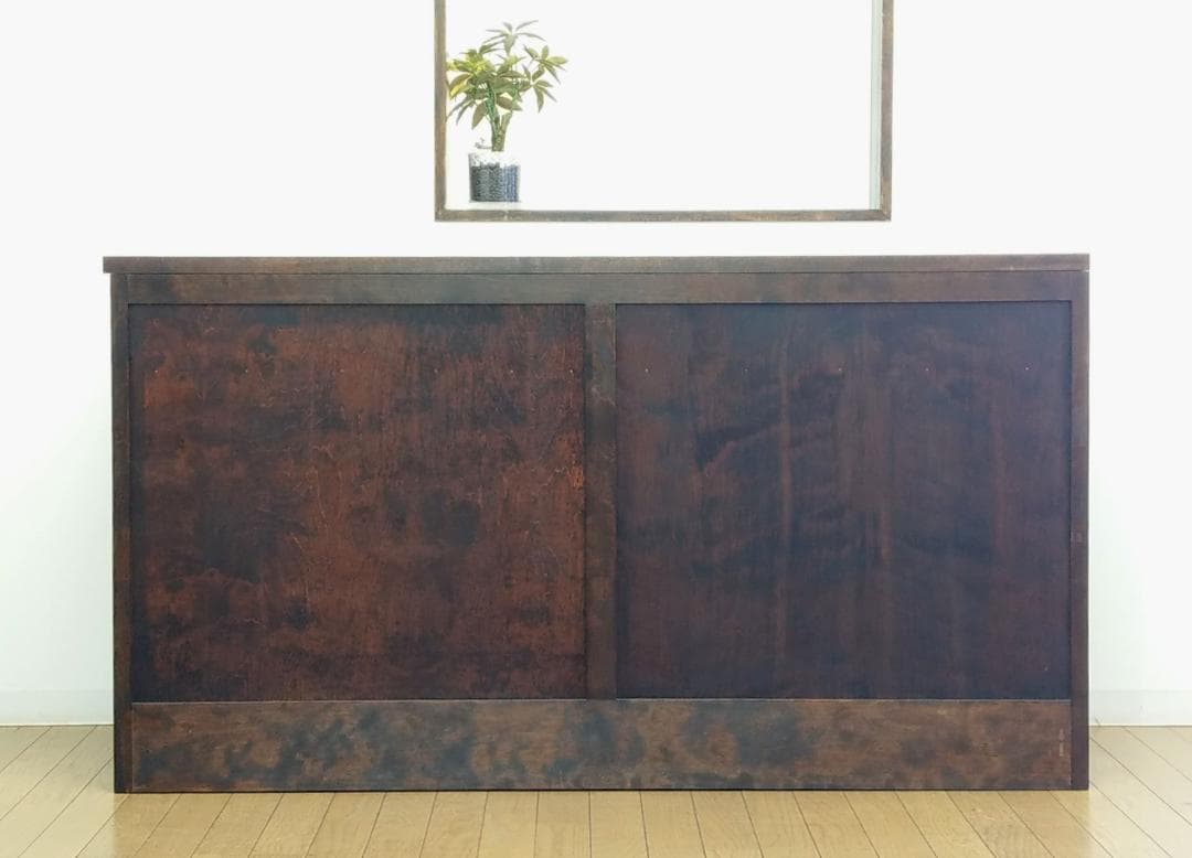 美品 松本民芸家具 キャビネット サイドボード 収納棚 右のみ 幅146cm