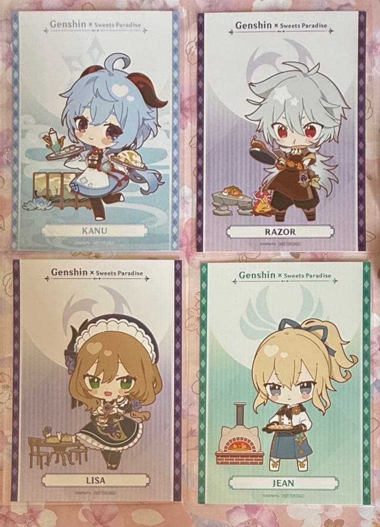 原神 スイパラ スイーツパラダイス 入場特典 甘雨 レザー リサ ジン