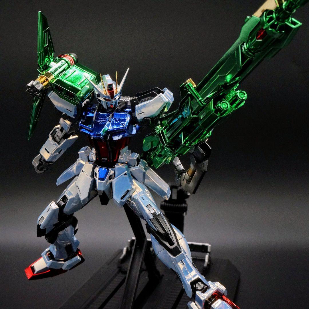 ガキマガリ【メッキ仕様】MG パーフェクト ストライクガンダム 完成品