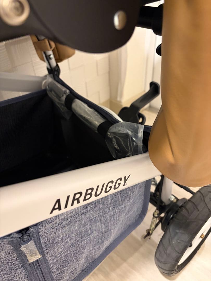 AIRBUGGY ペットカート メランジデニム　顎乗せクッション付き