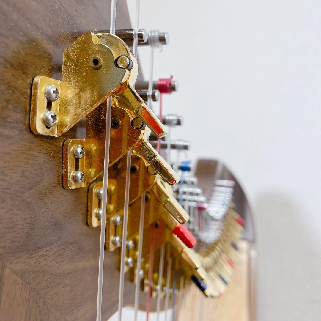 25年製 AOYAMA ハープ 25s 25弦 サウルハープ ブラウン