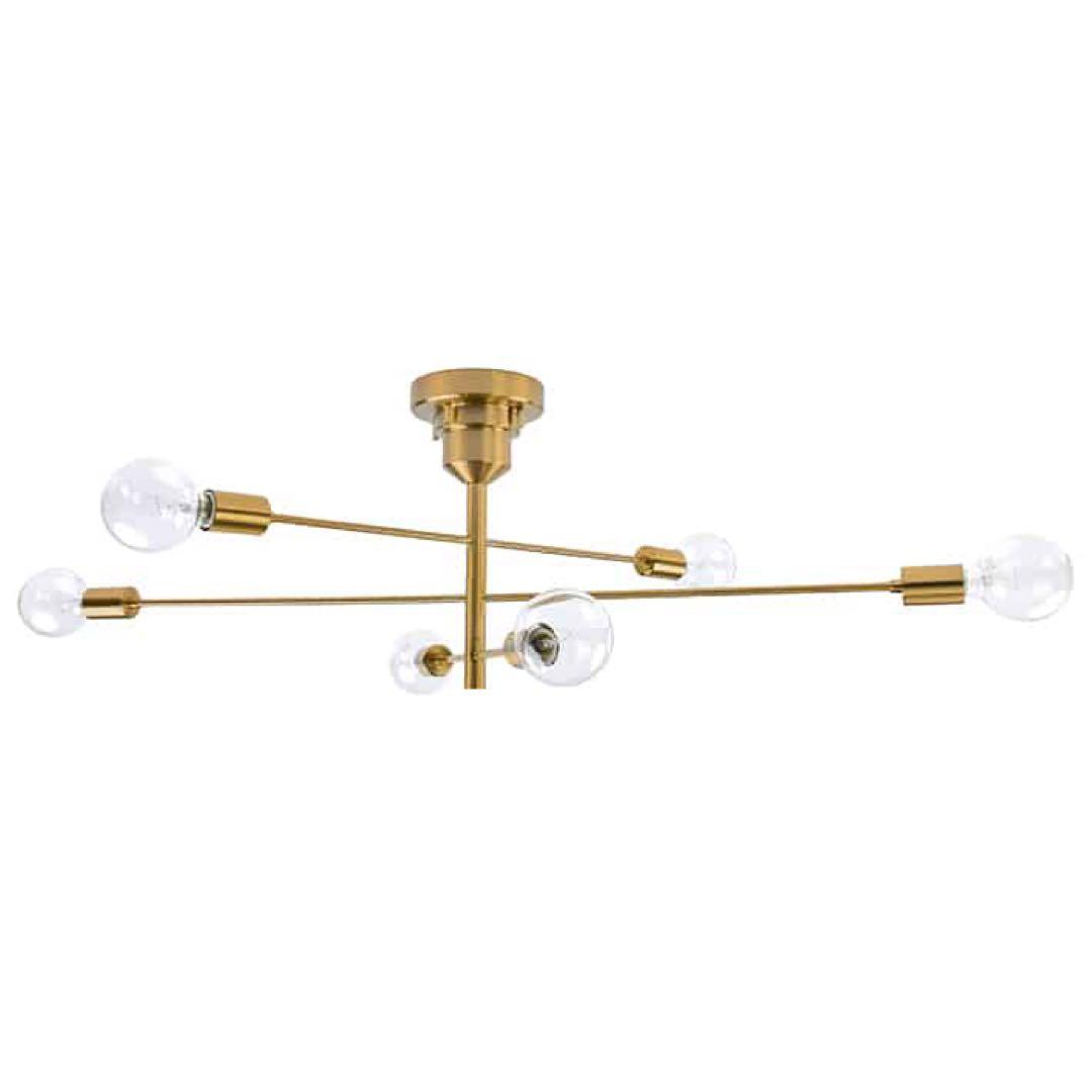 unicoシーリングライト Astre別注カラー　 ゴールド〔LED電球付き〕