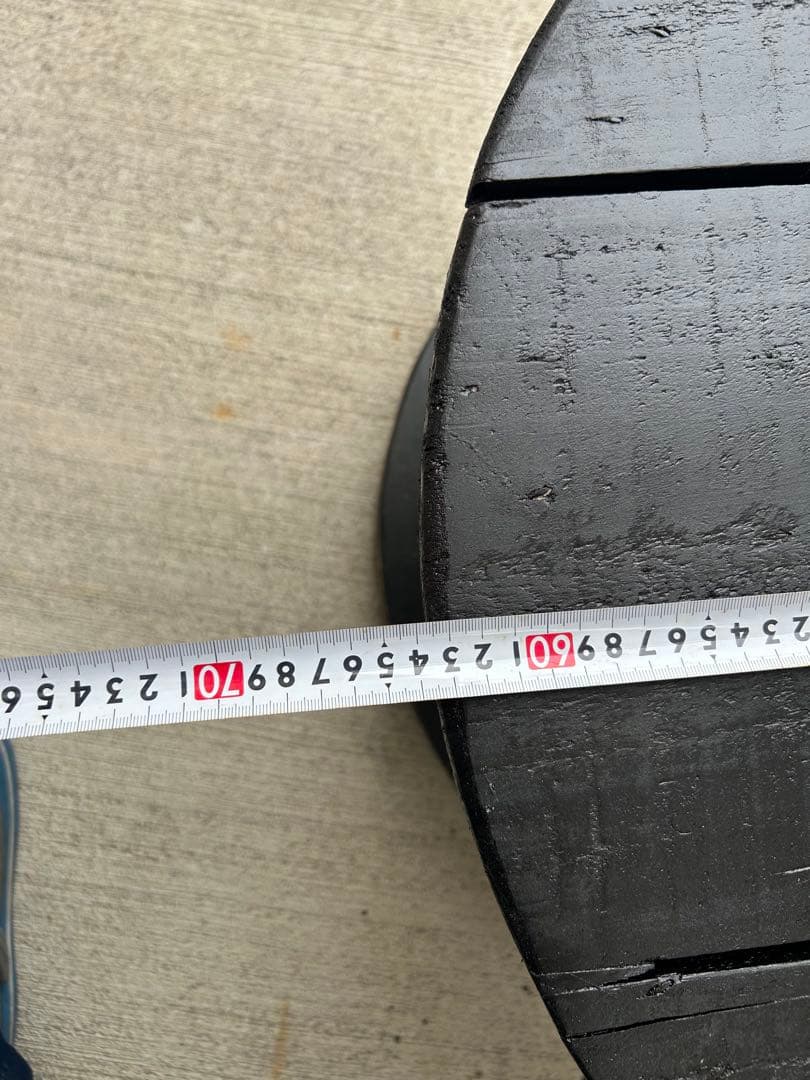 ケーブルドラム　電線ドラム　テーブル　ガーデニング　黒色