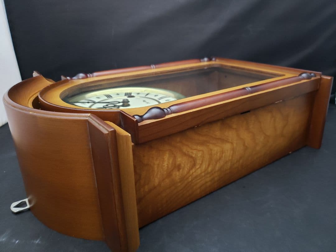 昭和レトロ　愛知時計　アイチ時計　ゼンマイ　振り子時計　掛時計