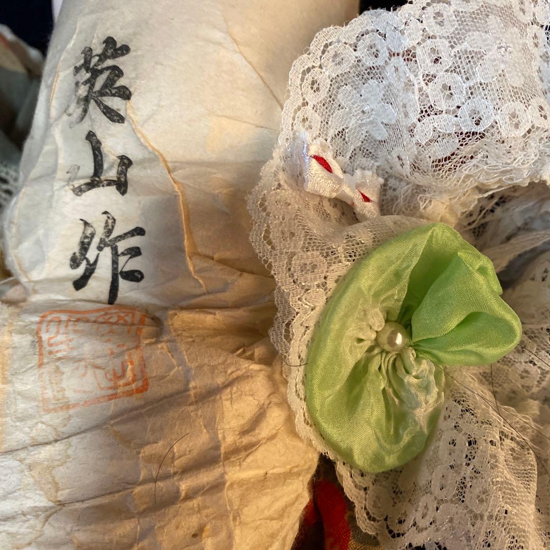 古い　市松人形　英山作　大正時代　４０ｃｍ