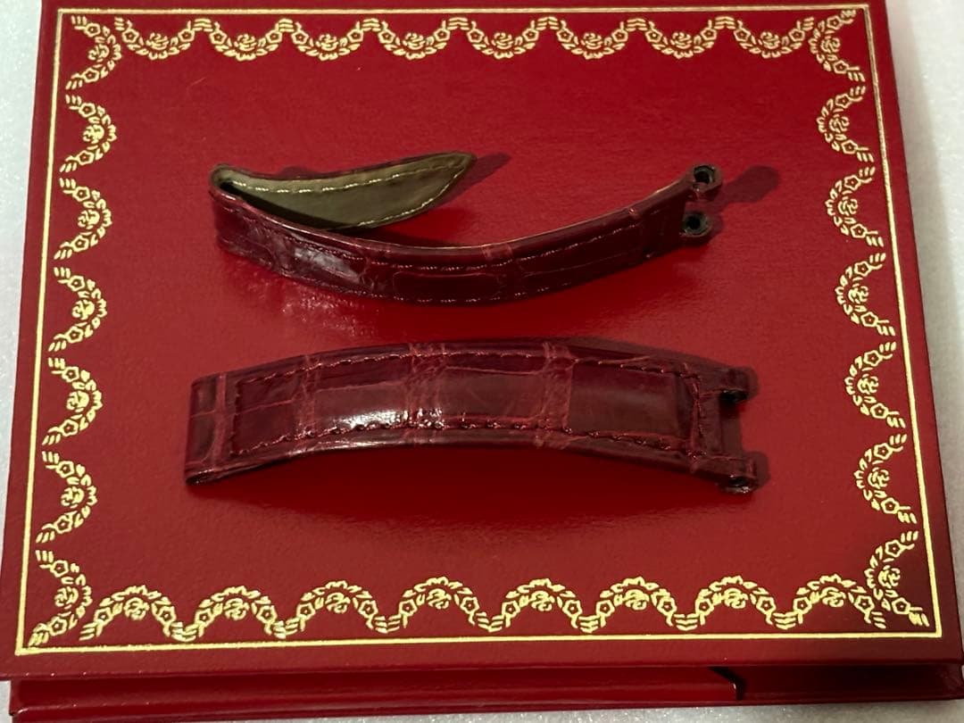【美品】 Cartier 純正 時計ベルト クロコ