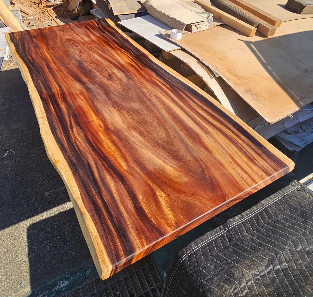 モンキーポッド　一枚板　最高級　ダイニング　テーブル　リビング　ウォールナット