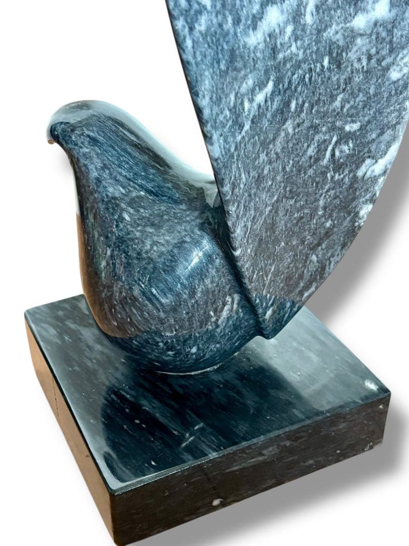 #大理石 鳥モチーフ彫刻 オブジェ