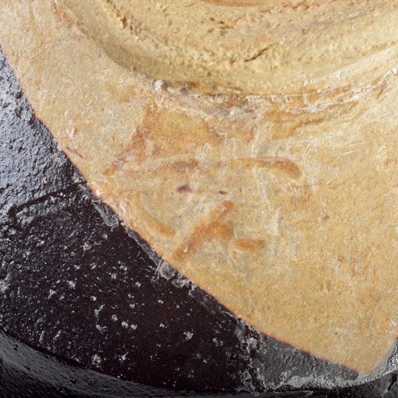 茶道具　河井寛次郎作　黒茶碗　共箱　D　R4726