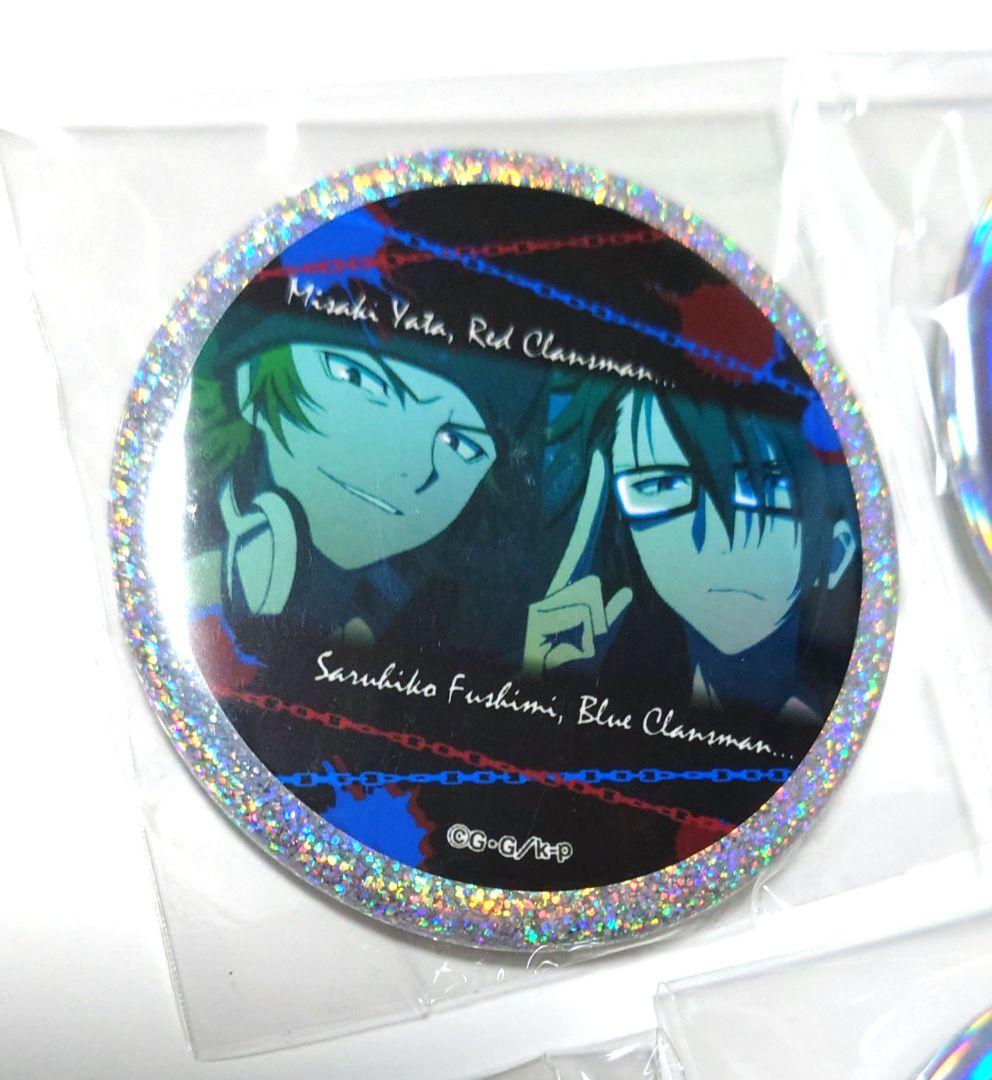 八田美咲　伏見猿比古　キラキラ缶バッジ　アニメK　缶バッジ