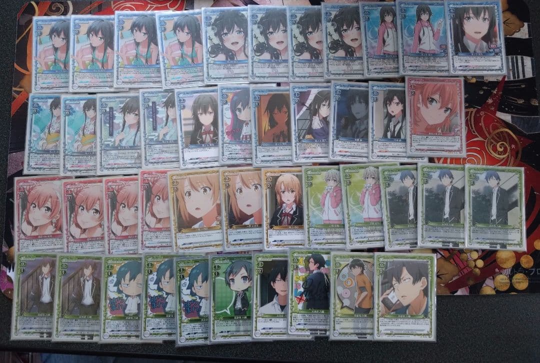 プレシャスメモリーズ　俺ガイル　引退整理品　フルホイルデッキ＋他パーツ＆SR大量