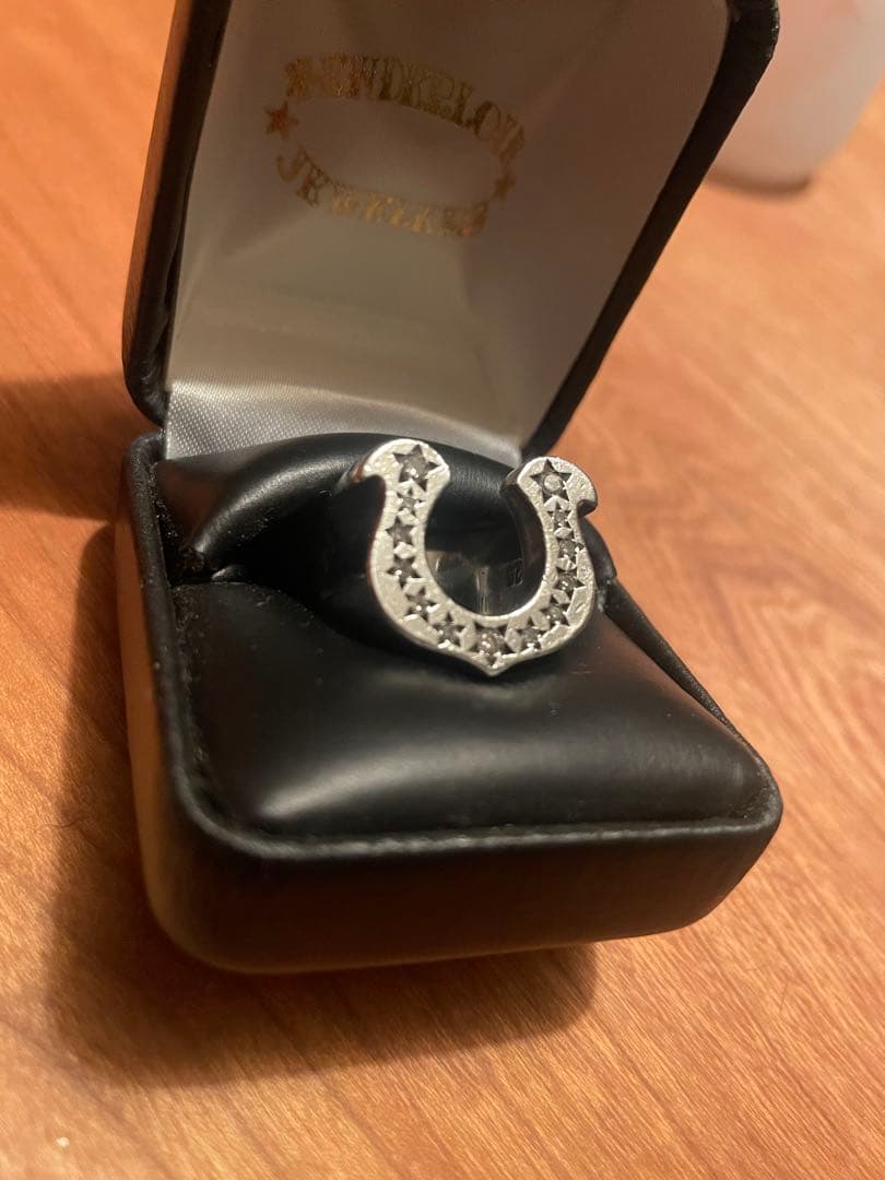 テンダーロイン　ホースシューリング　10号石付きダイヤモンドTENDERLOIN