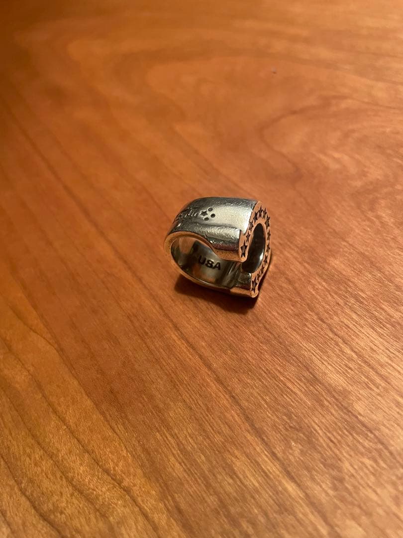 テンダーロイン　ホースシューリング　10号石付きダイヤモンドTENDERLOIN