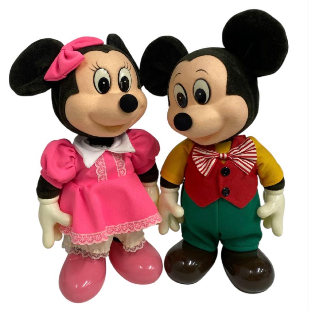 ミッキー&ミニー　首振り人形　オルゴール　25ク106
