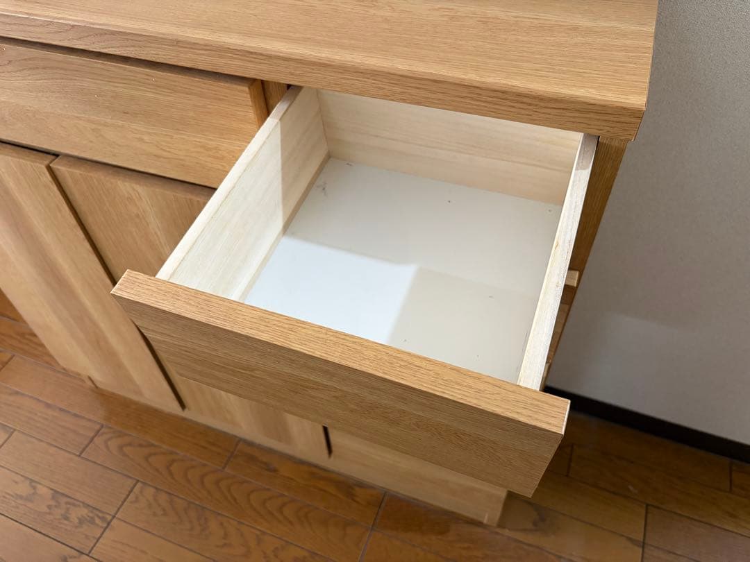 収納家具　サイドボード　木製キャビネット　W90 D30 H85