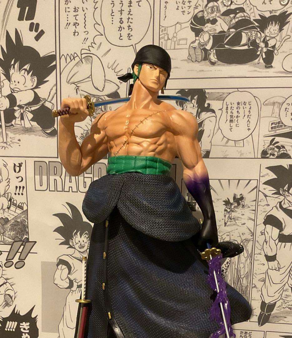 ワンピース ロロノア・ゾロ ガレージキット フィギュア　三刀流　超大型タイプ