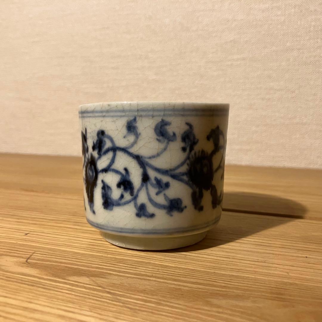 初期伊万里見立て筒盃　酒器　ぐい呑　香炉