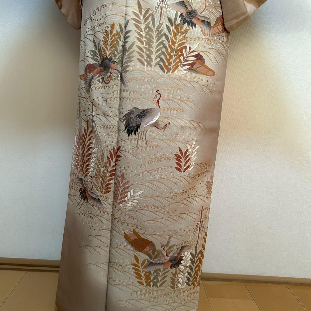 モ26 未使用近い　美品　袷　正絹　友禅　訪問着　フルセット