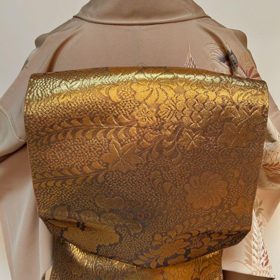 モ26 未使用近い　美品　袷　正絹　友禅　訪問着　フルセット