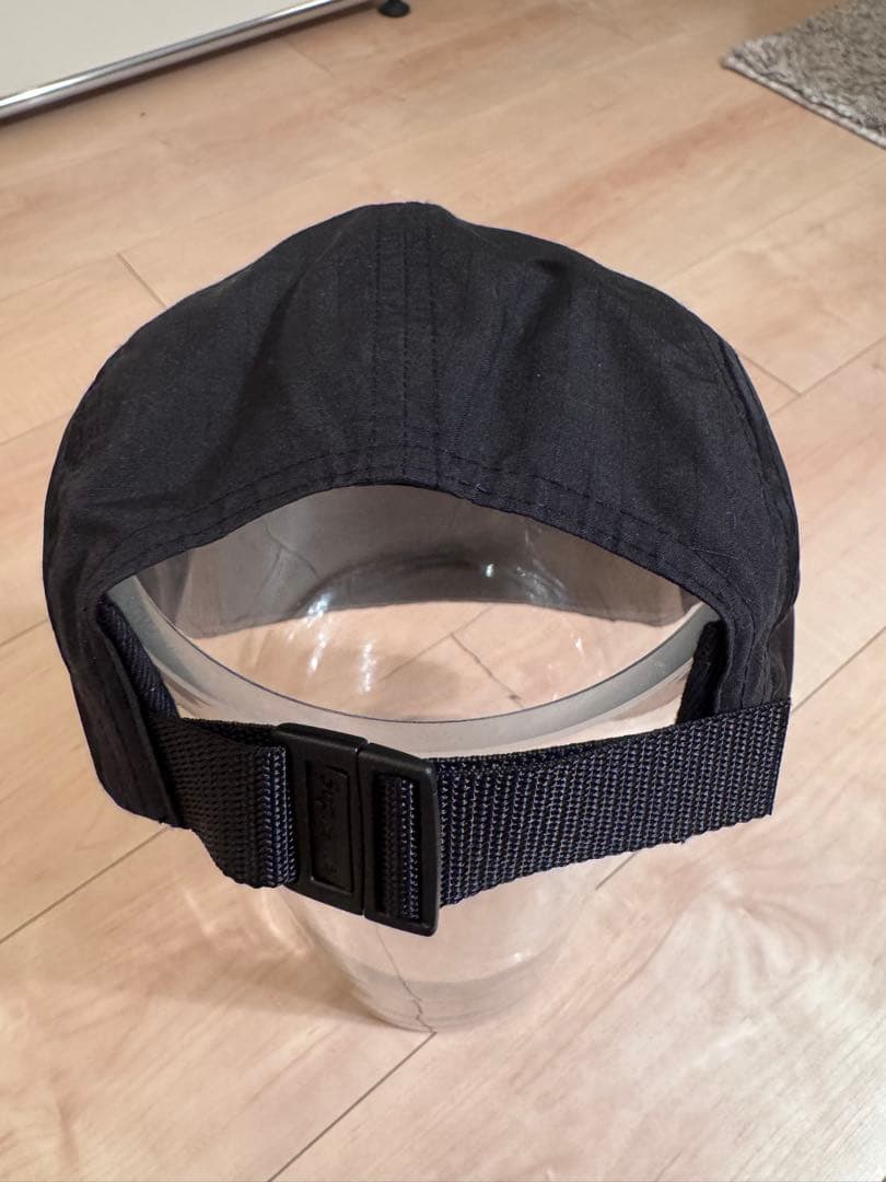 Supreme 黒 キャップ　- Waxed Ripstop Camp Cap
