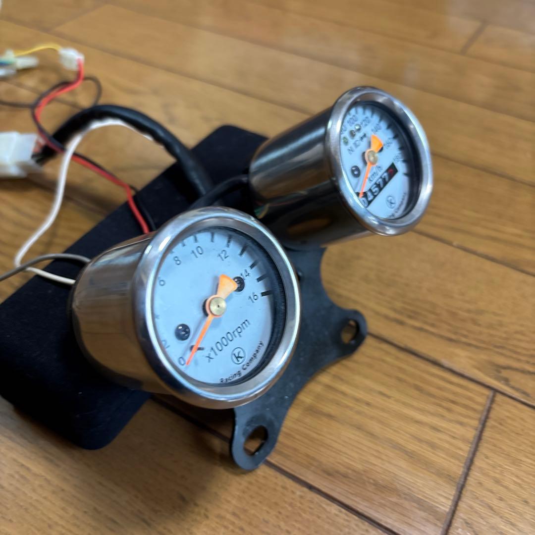 廃盤品！キタコ製ミニミニスピードメーター・タコメーターセット！