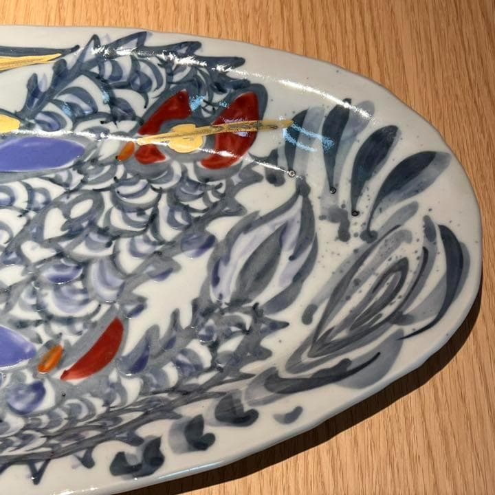 陶芸家　梅田純一　５月人形飾り皿　1式