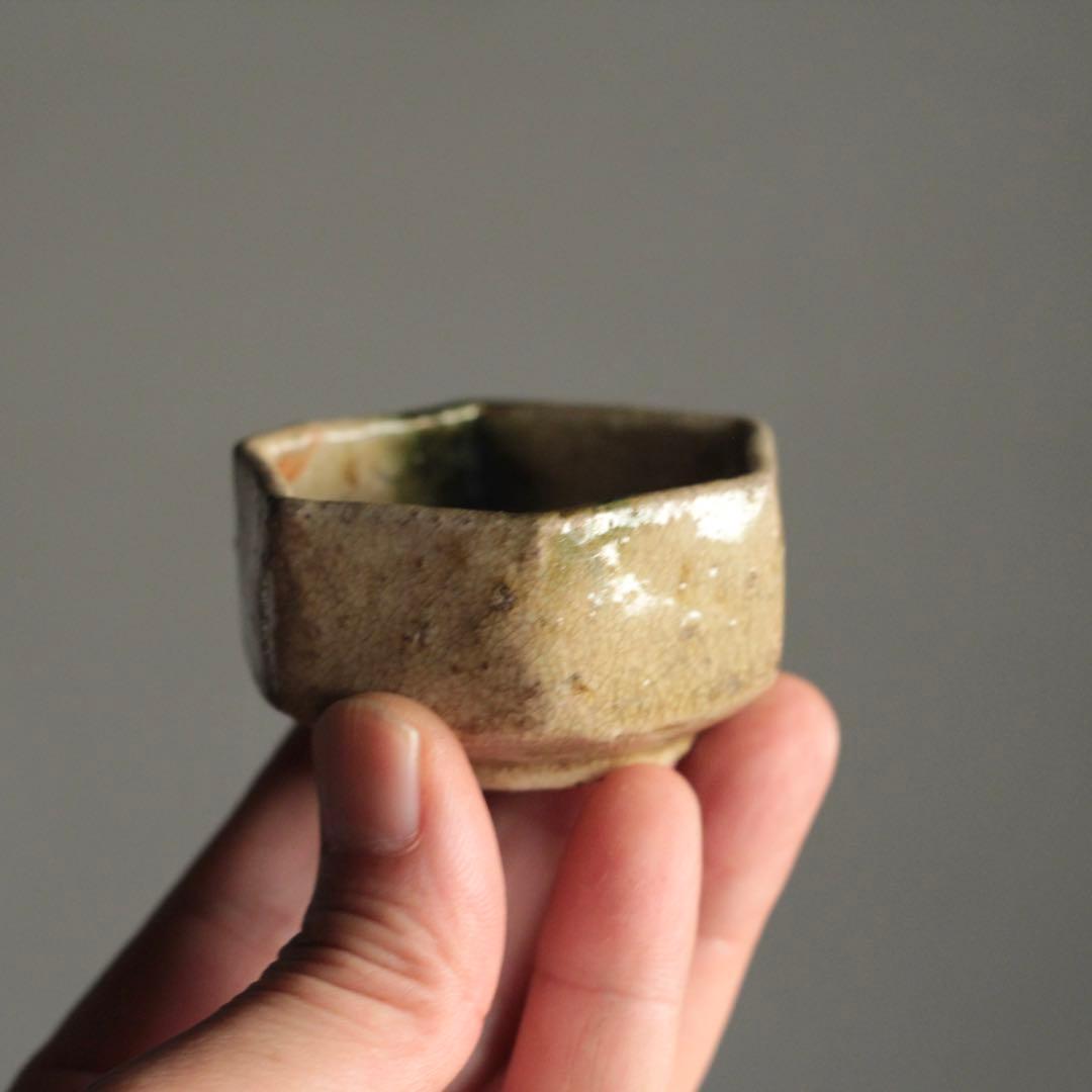 六角 平盃 酒器 盃 ぐい呑み 古美術 古道具 アンティーク