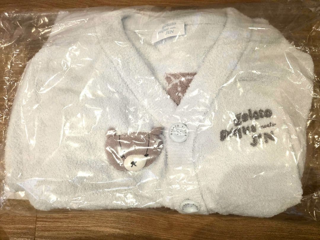 ジェラートピケ JIN カーディガン ミント M-L