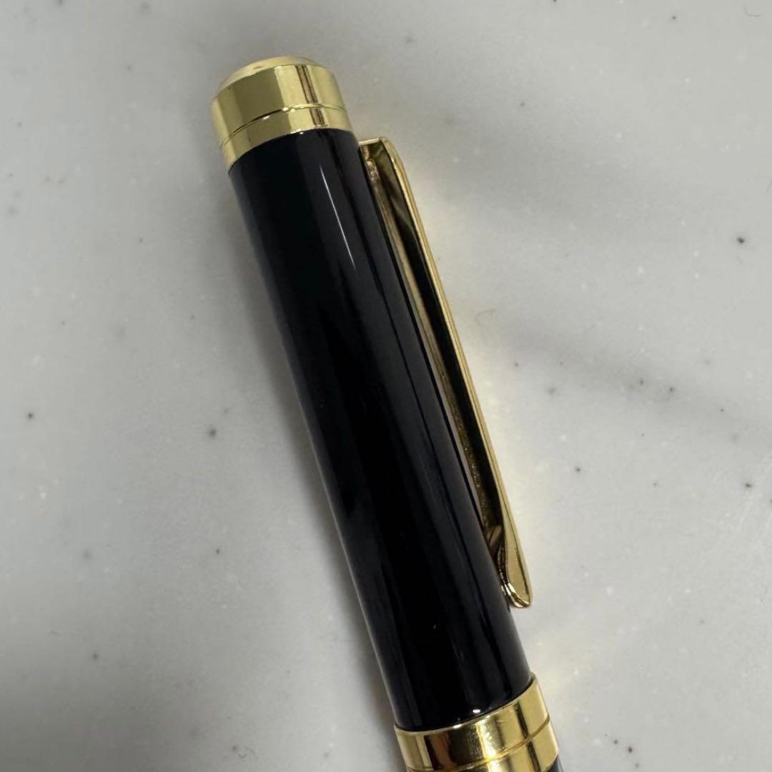 カルティエ Cartier ボールペン 黒 金 ブラック ゴールド